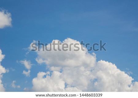 Blue sky with clouds nature background