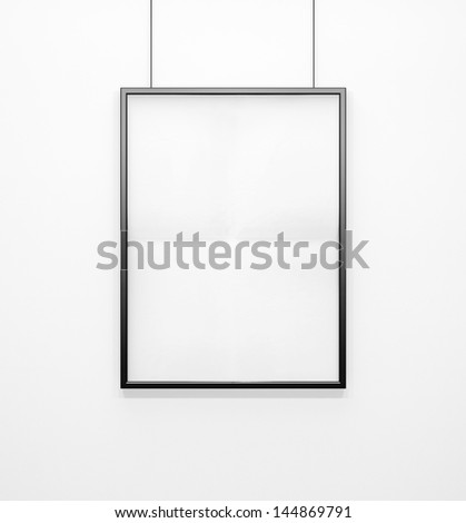 blank picture on a white wall