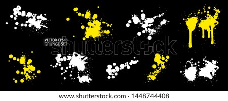 Grunge splatter. Paint splashes. Liquid stains. Highly detailed grunge textures. Paint stain. Ink spots. Splatter. Scribble. Scrawl. Drop. Grunge backgrounds collection.