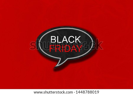 Black Friday Concept, Black Friday sale inscription design template. Black Friday banner. Black Paper crumpled as background 