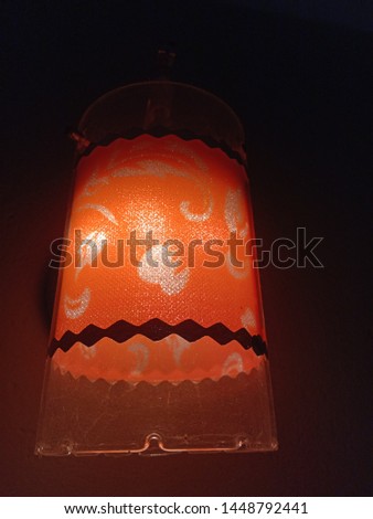  wall lamp with beautiful light stock photo