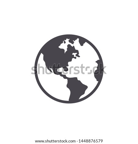 Globe Icon Vector. Flat Icon