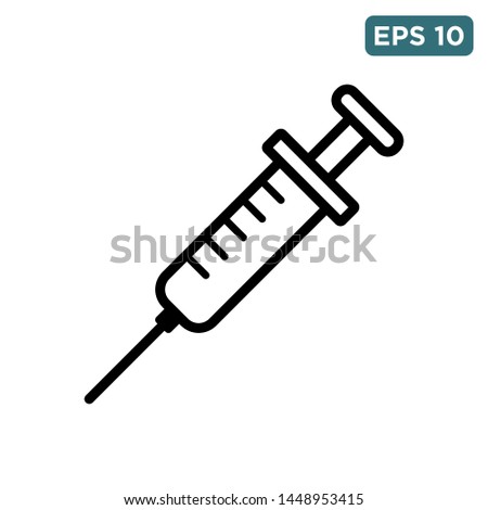 syringe icon vector design template Royalty-Free Stock Photo #1448953415