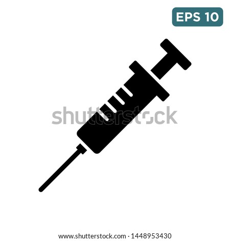 syringe icon vector design template Royalty-Free Stock Photo #1448953430