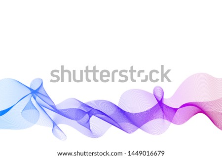 .Blue smoke abstract on white backgroundflowing lines abstract background. Abstract grey wave isolated on white background. illustration for modern business design. Futuristic wallpaper. Cool element 