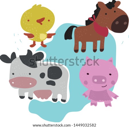 cute animals from the farm