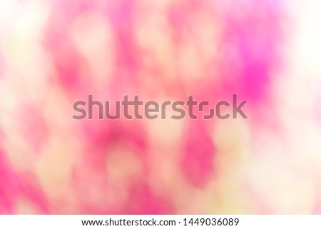 Abstract pink and yellow background. Picture with blurred background concept.