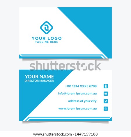 Business card template. Modern vector design