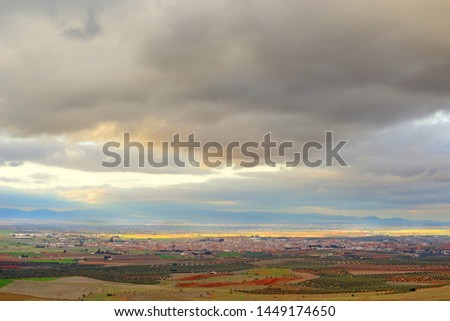 Surroundings and rural landscape in Almagro, Spain.