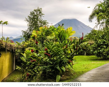Landscape scenery, nature, and wildlife in and around the Arenal volcano area of Costa Rica.