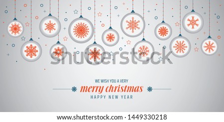 Blue snowflake background with silver glitter decorations