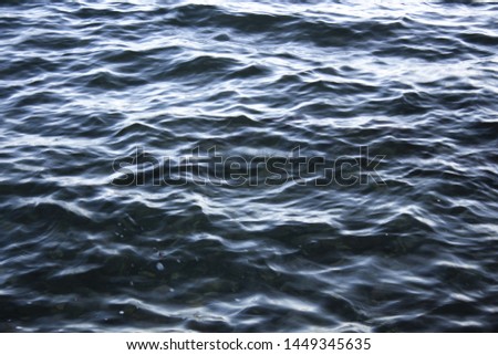 Dark blue waves on a blue body of water outdoors in Canada