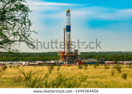Fracking An American Shale Well Royalty-Free Stock Photo #1449364406