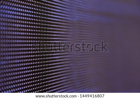 The macro shot of LCD screen