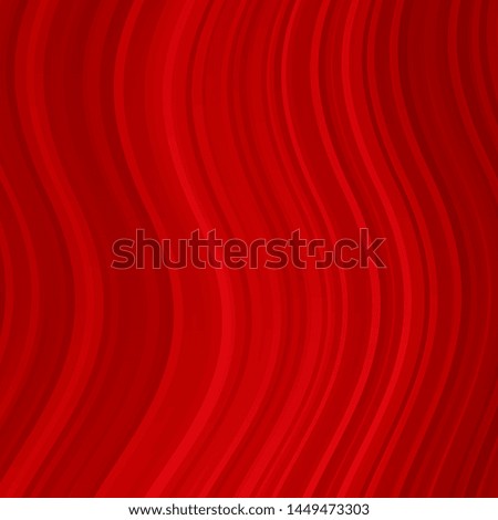 Light Red vector template with lines. Bright illustration with gradient circular arcs. Best design for your ad, poster, banner.