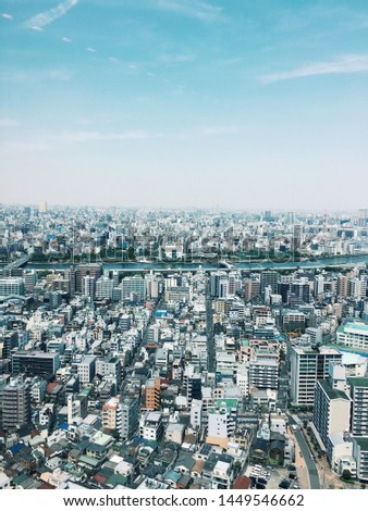 View of Tokyo City, Japan