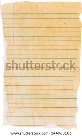 Old paper letter. Retro paper texture background.