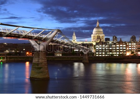 View of St Pauls Cathedral in London, UK