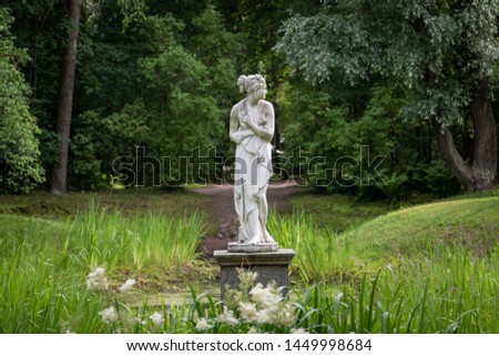 Statue of Venus of Italy in Pavlovsk Park, Leningrad region, Russia
