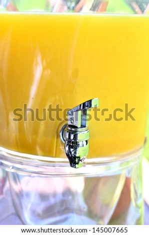 Orange juice dispenser