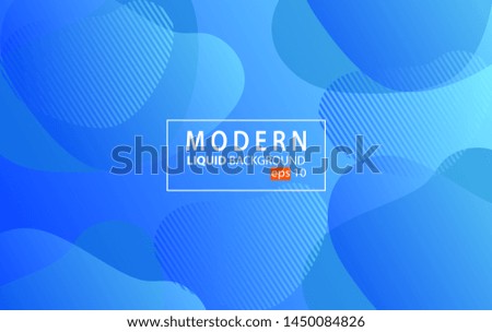 Blue Modern liquid color background.Wavy geometric background.Dynamic textured geometric element design