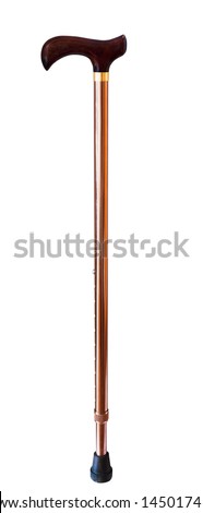 walking stick isolated on white background Royalty-Free Stock Photo #145017418