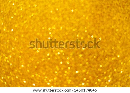 Abstract gold background with bokeh defocused lights, Gold glitter texture Christmas abstract background,                       