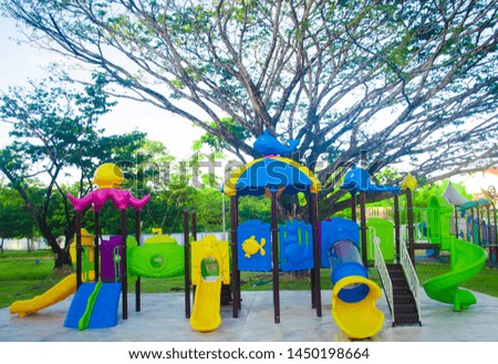 Children's playground in the public ,Park.