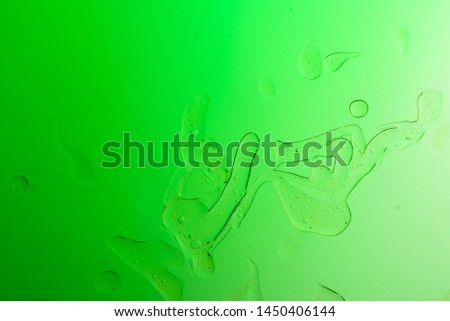Abstraction/abstractive shapes  on a green gradient background