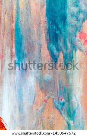 Close up detail, abstract background, fragment from painted canvas