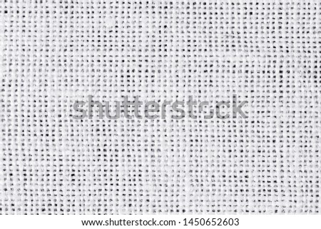 White linen checkered fabric texture. Fashion canvas background.