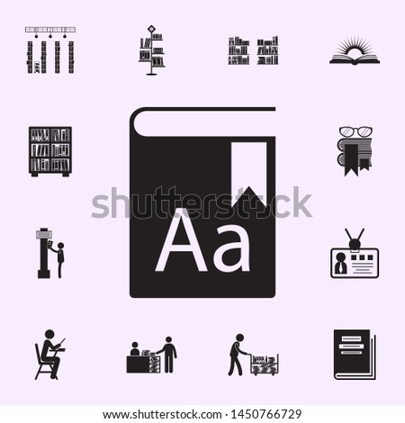 encyclopedia icon. Library icons universal set for web and mobile