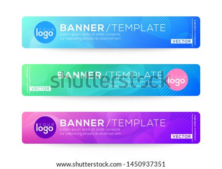 Abstract Web banner design background or header Templates. Fluid gradient shapes composition with colorful bright colors Royalty-Free Stock Photo #1450937351