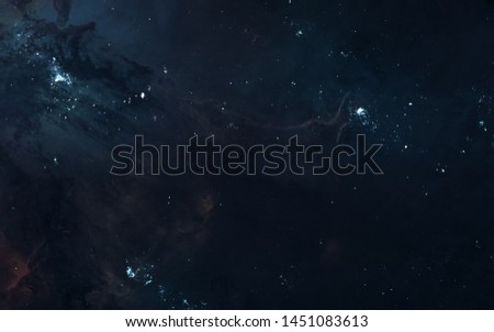 Star clusters, deep space nebulae. Beautiful space landscape. Science fiction. Elements of this image furnished by NASA