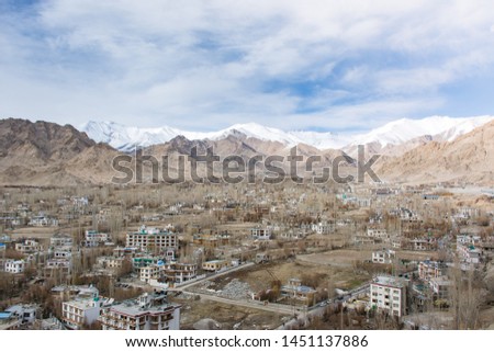 Cityscape in Leh Ladakh, India