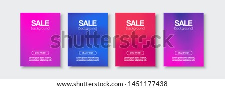 Brochure banner set collection flyer of abstract neon glow light for template page frame sale business card. Trendy cover illustration of vector backdrop. Colorful pattern with clipping mask