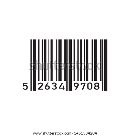 barcode icon vector. eps 10 