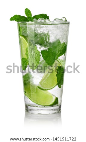 Mojito cocktail isolated on a white background Royalty-Free Stock Photo #1451511722