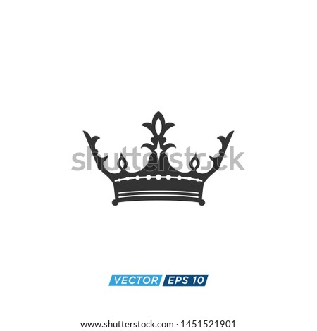 Crown Icon Vector Design Illustration 