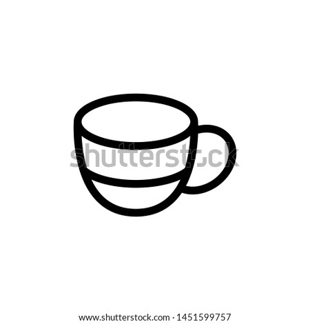 Coffee Glass Icon Template Vector Design - Vector