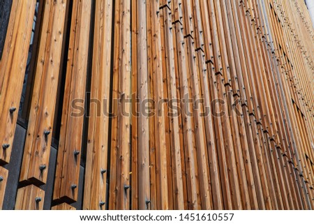 close up wood wall of building