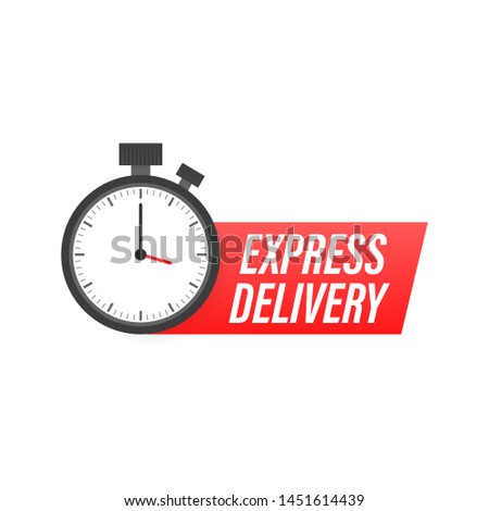 Express delivery icon for apps and website. Delivery concept. Vector illustration. Flat design.