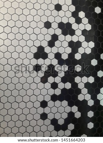 black and white polygon with shadow background 