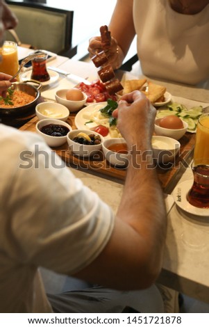 Rich and delicious Turkish, Greek breakfast
