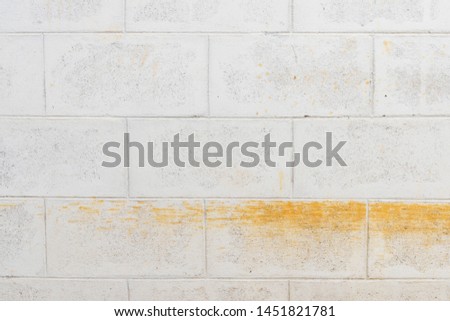White stucco wall background. White painted cement concrete wall texture with dirty stain or mark color.