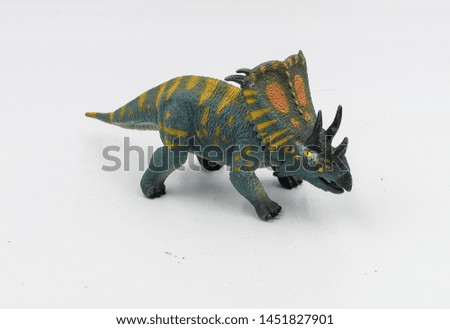 Triceratops, children's toy from plastic