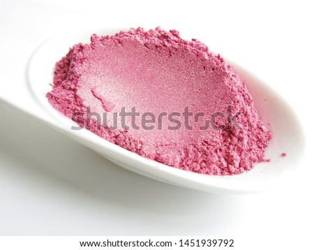 Soft Pink Mica Shimmer Pigment Cosmetic Powder Royalty-Free Stock Photo #1451939792