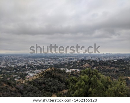 A view of downtown Los Angeles from Griffith park
