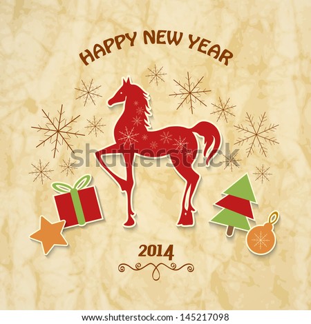  Happy New Year applique background. Vector illustration for your design. EPS10.