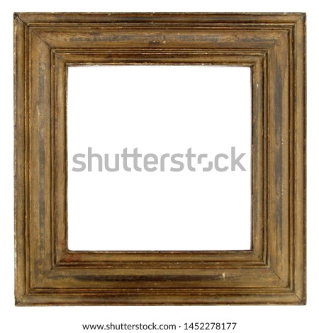 
Wooden frame isolated on white background